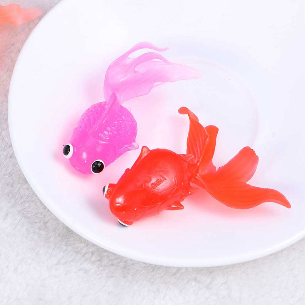 Aquarium Decor - 30Pcs Premium Tpr Goldfish Aquarium Decorations
