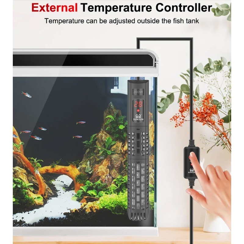 Aquarium Submersible Heater Fi - Fish Tank Heater ulasan dan harga