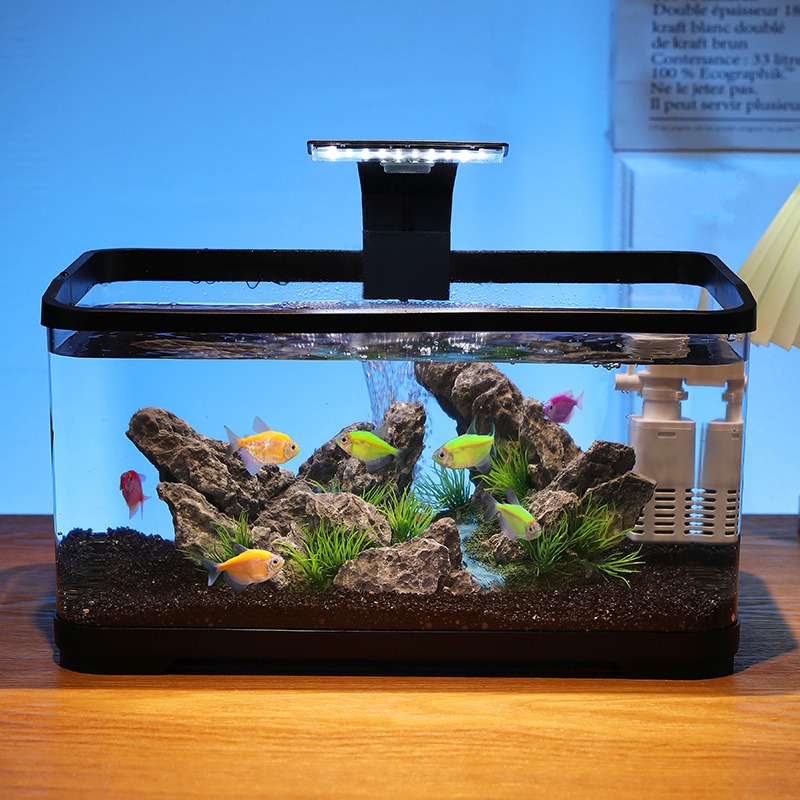 Desktop fish tank circulating  - Fish Aquarium Home ulasan dan harga