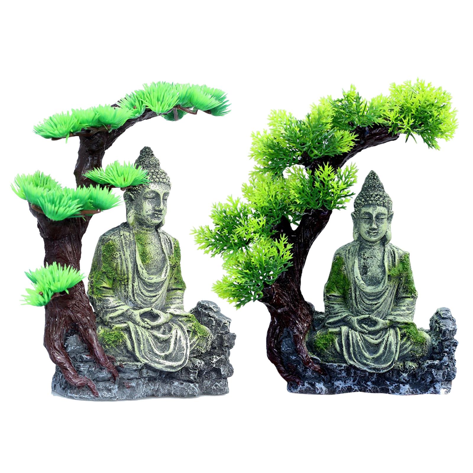 Buddha Statue Aquarium Decorat - Betta Fish Tank ulasan dan harga