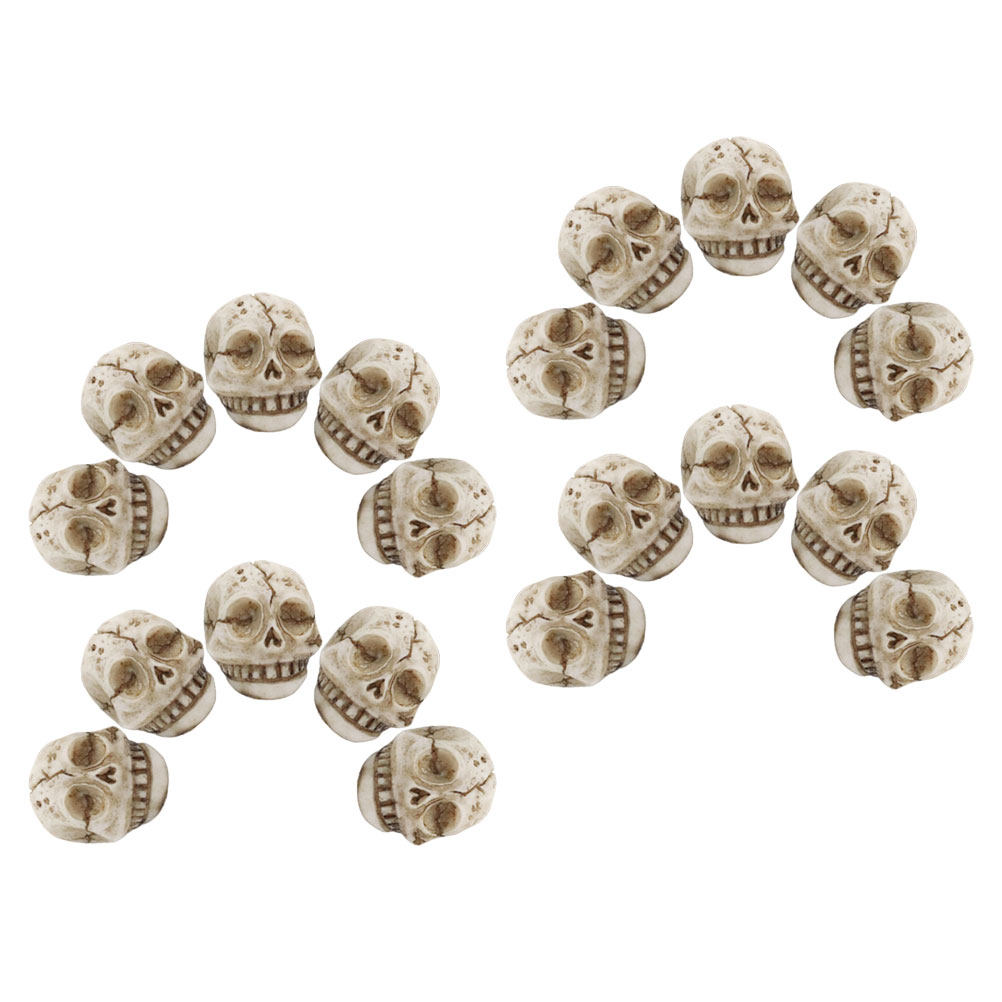 20Pcs Resin Smiling Skull Stat - Aquarium Decor ulasan dan harga